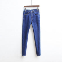 Load image into Gallery viewer, Slim Jeans For Women Skinny High Waist Jeans Woman Blue Denim Pencil Pants Stretch Waist Women Jeans Black Pants Calca Feminina