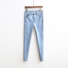 Load image into Gallery viewer, Slim Jeans For Women Skinny High Waist Jeans Woman Blue Denim Pencil Pants Stretch Waist Women Jeans Black Pants Calca Feminina
