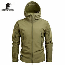 Load image into Gallery viewer, Mege Brand Clothing Autumn Men's Military Camouflage Fleece Jacket Army Tactical Clothing  Multicam Male Camouflage Windbreakers