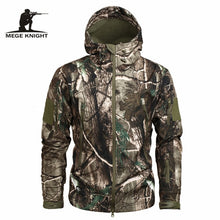 Load image into Gallery viewer, Mege Brand Clothing Autumn Men's Military Camouflage Fleece Jacket Army Tactical Clothing  Multicam Male Camouflage Windbreakers