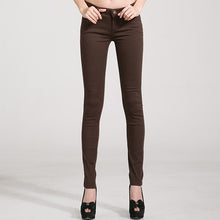 Load image into Gallery viewer, Jeans Female Denim Pants Candy Color Womens Jeans Donna Stretch Bottoms Feminino Skinny Pants For Women Trousers 2018 Tataria