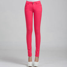 Load image into Gallery viewer, Jeans Female Denim Pants Candy Color Womens Jeans Donna Stretch Bottoms Feminino Skinny Pants For Women Trousers 2018 Tataria