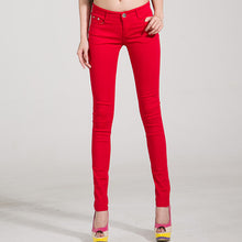 Load image into Gallery viewer, Jeans Female Denim Pants Candy Color Womens Jeans Donna Stretch Bottoms Feminino Skinny Pants For Women Trousers 2018 Tataria