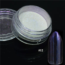 Load image into Gallery viewer, 1pcs Silver Mirror Magic Pigment Powder Manicure Dust Shiny Gel Polish Nail Art Glitter Chrome Powder Decorations BE04S