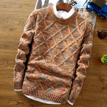 Load image into Gallery viewer, Sweater Men 2018 Brand fashion Pullover Sweater Male O-Neck stripe Slim Fit Knitting Mens Sweaters Man Pullover Men XXL
