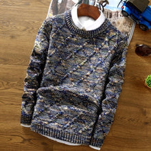 Load image into Gallery viewer, Sweater Men 2018 Brand fashion Pullover Sweater Male O-Neck stripe Slim Fit Knitting Mens Sweaters Man Pullover Men XXL