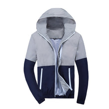 Load image into Gallery viewer, Jacket Men Windbreaker 2018 Spring Autumn Fashion Jacket Men's Hooded Casual Jackets Male Coat Thin Men Coat Outwear Couple