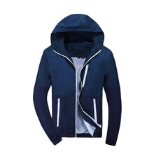 Load image into Gallery viewer, Jacket Men Windbreaker 2018 Spring Autumn Fashion Jacket Men's Hooded Casual Jackets Male Coat Thin Men Coat Outwear Couple