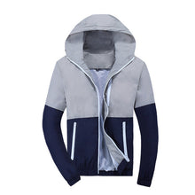 Load image into Gallery viewer, Jacket Men Windbreaker 2018 Spring Autumn Fashion Jacket Men's Hooded Casual Jackets Male Coat Thin Men Coat Outwear Couple