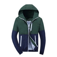 Load image into Gallery viewer, Jacket Men Windbreaker 2018 Spring Autumn Fashion Jacket Men's Hooded Casual Jackets Male Coat Thin Men Coat Outwear Couple
