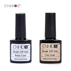 2018 CNHIDS  Top Quality Nail Gel Top Coat Top it off + Base Coat Foundation for UV Gel Polish Best on Aliexpress 10ml