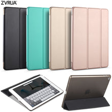 Load image into Gallery viewer, Case for New iPad 9.7 inch 2017 2018, ZVRUA YiPPee Color PU Smart Cover Case Magnet wake up sleep model A1822 A1823 A1893 A1954