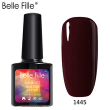 Load image into Gallery viewer, Belle Fille Base and Top Coat Gel Nail Polish UV 10ml Transparent Soak Off Primer Gel Polish Gel Lacquer Nail Art Manicure