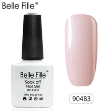 Load image into Gallery viewer, Belle Fille Base and Top Coat Gel Nail Polish UV 10ml Transparent Soak Off Primer Gel Polish Gel Lacquer Nail Art Manicure
