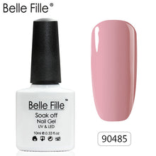 Load image into Gallery viewer, Belle Fille Base and Top Coat Gel Nail Polish UV 10ml Transparent Soak Off Primer Gel Polish Gel Lacquer Nail Art Manicure