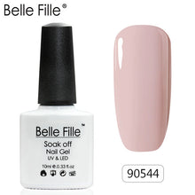 Load image into Gallery viewer, Belle Fille Base and Top Coat Gel Nail Polish UV 10ml Transparent Soak Off Primer Gel Polish Gel Lacquer Nail Art Manicure