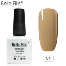 Load image into Gallery viewer, Belle Fille Base and Top Coat Gel Nail Polish UV 10ml Transparent Soak Off Primer Gel Polish Gel Lacquer Nail Art Manicure