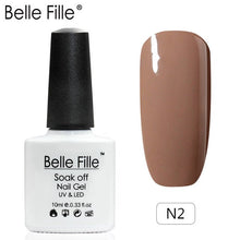 Load image into Gallery viewer, Belle Fille Base and Top Coat Gel Nail Polish UV 10ml Transparent Soak Off Primer Gel Polish Gel Lacquer Nail Art Manicure