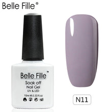 Load image into Gallery viewer, Belle Fille Base and Top Coat Gel Nail Polish UV 10ml Transparent Soak Off Primer Gel Polish Gel Lacquer Nail Art Manicure