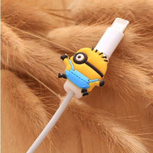 Load image into Gallery viewer, Cartoon cable protector for iphone cable Winder Cover Organizer Case  For USB Charging