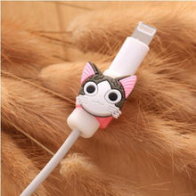 Load image into Gallery viewer, Cartoon cable protector for iphone cable Winder Cover Organizer Case  For USB Charging