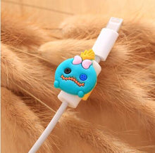 Load image into Gallery viewer, Cartoon cable protector for iphone cable Winder Cover Organizer Case  For USB Charging