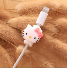 Load image into Gallery viewer, Cartoon cable protector for iphone cable Winder Cover Organizer Case  For USB Charging