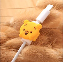 Load image into Gallery viewer, Cartoon cable protector for iphone cable Winder Cover Organizer Case  For USB Charging