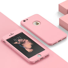 Load image into Gallery viewer, ZNP Luxury Soft TPU 360 Full Cover Cases For iPhone 8 7 6S 6 case 5 5S SE Cover Cases For iPhone 6 7 8 Plus case with glass