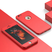 Load image into Gallery viewer, ZNP Luxury Soft TPU 360 Full Cover Cases For iPhone 8 7 6S 6 case 5 5S SE Cover Cases For iPhone 6 7 8 Plus case with glass