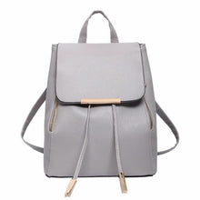 Load image into Gallery viewer, Backpack Women Pu Leather Female Backpacks Teenager School Bags Mochila Feminina Rucksack Mochilas Mujer 2018