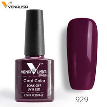 Load image into Gallery viewer, 2018 New Free Shipping Nail Art Design Manicure Venalisa 60Color 7.5Ml Soak Off Enamel Gel Polish LED UV Gel Nail Polish Lacquer