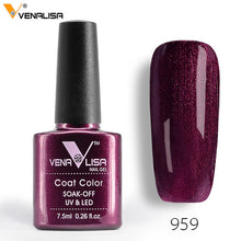 Load image into Gallery viewer, 2018 New Free Shipping Nail Art Design Manicure Venalisa 60Color 7.5Ml Soak Off Enamel Gel Polish LED UV Gel Nail Polish Lacquer