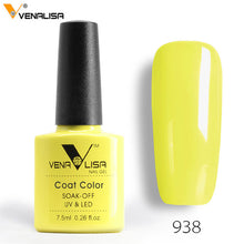 Load image into Gallery viewer, 2018 New Free Shipping Nail Art Design Manicure Venalisa 60Color 7.5Ml Soak Off Enamel Gel Polish LED UV Gel Nail Polish Lacquer