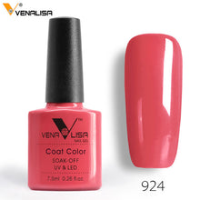 Load image into Gallery viewer, 2018 New Free Shipping Nail Art Design Manicure Venalisa 60Color 7.5Ml Soak Off Enamel Gel Polish LED UV Gel Nail Polish Lacquer