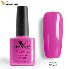 Load image into Gallery viewer, 2018 New Free Shipping Nail Art Design Manicure Venalisa 60Color 7.5Ml Soak Off Enamel Gel Polish LED UV Gel Nail Polish Lacquer