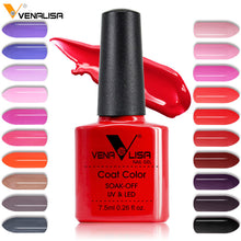 Load image into Gallery viewer, 2018 New Free Shipping Nail Art Design Manicure Venalisa 60Color 7.5Ml Soak Off Enamel Gel Polish LED UV Gel Nail Polish Lacquer