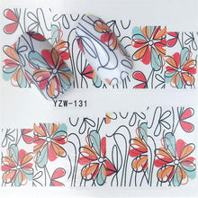Load image into Gallery viewer, FWC Nail Stickers on Nails Blooming Flower Stickers for Nails Lavender Nail Art Water Transfer Stickers Decals