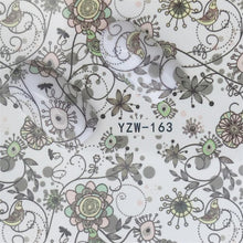 Load image into Gallery viewer, FWC Nail Stickers on Nails Blooming Flower Stickers for Nails Lavender Nail Art Water Transfer Stickers Decals