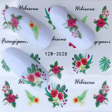Load image into Gallery viewer, FWC Nail Stickers on Nails Blooming Flower Stickers for Nails Lavender Nail Art Water Transfer Stickers Decals