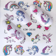 Load image into Gallery viewer, FWC Nail Stickers on Nails Blooming Flower Stickers for Nails Lavender Nail Art Water Transfer Stickers Decals
