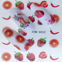 Load image into Gallery viewer, FWC Nail Stickers on Nails Blooming Flower Stickers for Nails Lavender Nail Art Water Transfer Stickers Decals