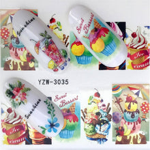 Load image into Gallery viewer, FWC Nail Stickers on Nails Blooming Flower Stickers for Nails Lavender Nail Art Water Transfer Stickers Decals