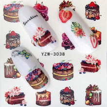 Load image into Gallery viewer, FWC Nail Stickers on Nails Blooming Flower Stickers for Nails Lavender Nail Art Water Transfer Stickers Decals