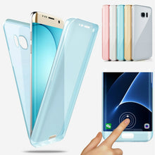 Load image into Gallery viewer, 360 Full body Case For Samsung Galaxy S9 S8 A6 A8 Plus 2018 S5 S6 S7 Edge A3 A5 A7 2016 J3 J5 Pro J7 2017 Soft Clear TPU Coque