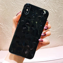 Load image into Gallery viewer, Lovebay Diamond Texture Case For iPhone 6 6s 7 8 Plus X Soft Phone Cover for iPhone 7 Luxury Transparent Case Ultra Thin Coque