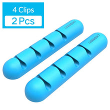 Load image into Gallery viewer, Ugreen Cable Organizer Silicone USB Cable Winder Flexible Cable Management Clips Cable Holder For Mouse Headphone Earphone