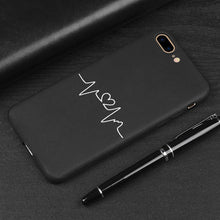 Load image into Gallery viewer, 3D Relief Phone Case For iPhone 6 6s 7 8 Plus X 5 5s SE Cover Cute Cartoon Love Heart Soft TPU Black Capa For iPhone 8 XR XS Max