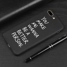 Load image into Gallery viewer, 3D Relief Phone Case For iPhone 6 6s 7 8 Plus X 5 5s SE Cover Cute Cartoon Love Heart Soft TPU Black Capa For iPhone 8 XR XS Max