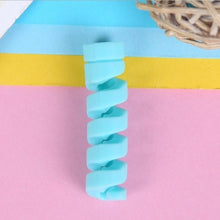 Load image into Gallery viewer, Spiral Cable protector Data Line Silicone Bobbin winder Protective For iphone Samsung Android USB Charging earphone Case Cover